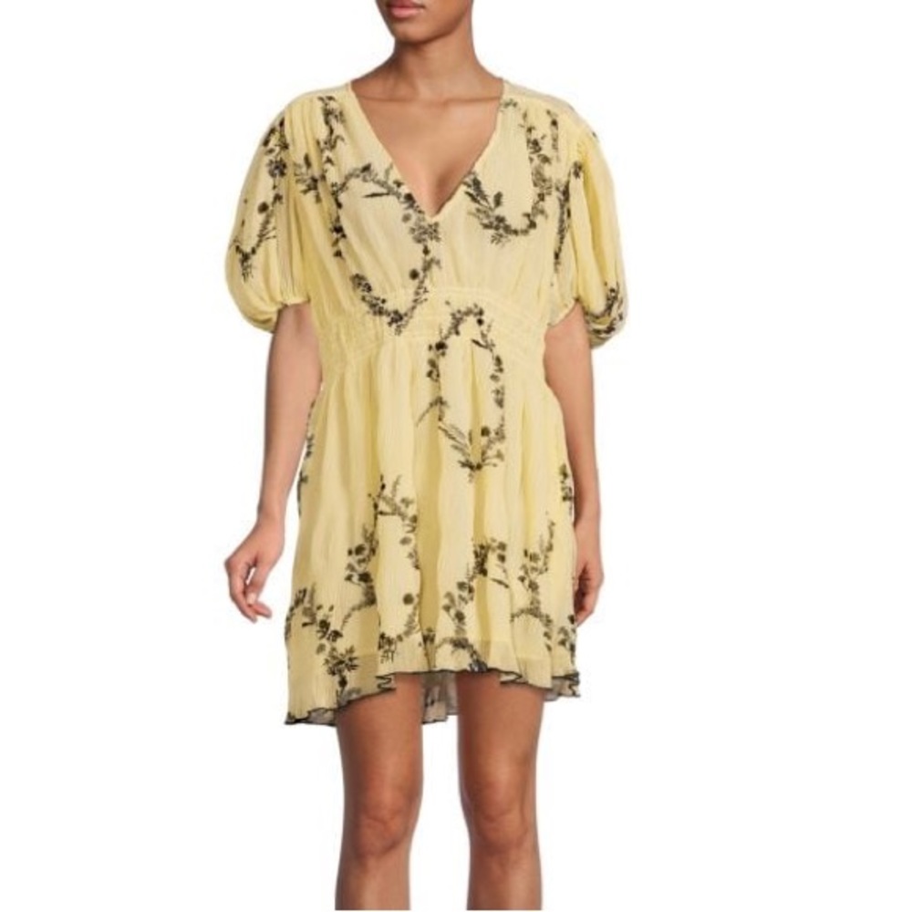 GANNI Pleated Georgette Smock Dress - Picture 10 of 10